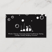 Seifenblasen | Reinigungstools Visitenkarte (Rückseite)