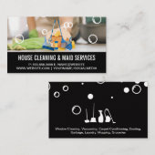 Seifenblasen | Reinigungstools Visitenkarte (Vorne/Hinten)