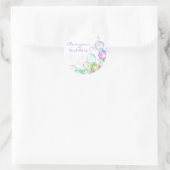 Seifenblasen Runder Aufkleber (Tasche)