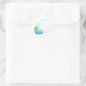 Seifenblasen Runder Aufkleber (Tasche)