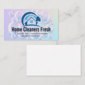 Seifenblasen | Sauberes Logo im Haus Visitenkarte (Vorne/Hinten)