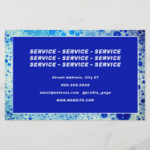 Seifenblasen Schaumstoff Imitate Textur Flyer (Hinten)