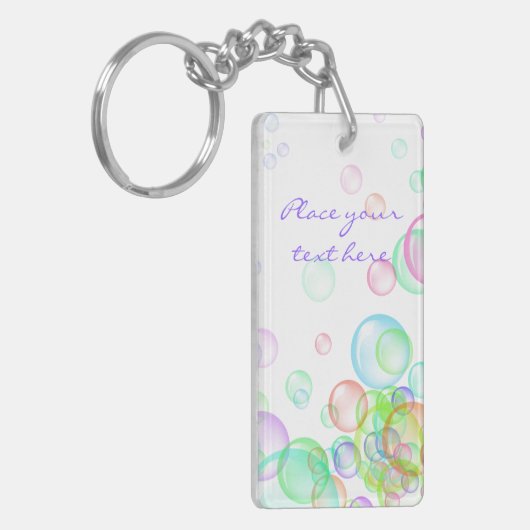 Seifenblasen Schlüsselanhänger (Vorderseite links)