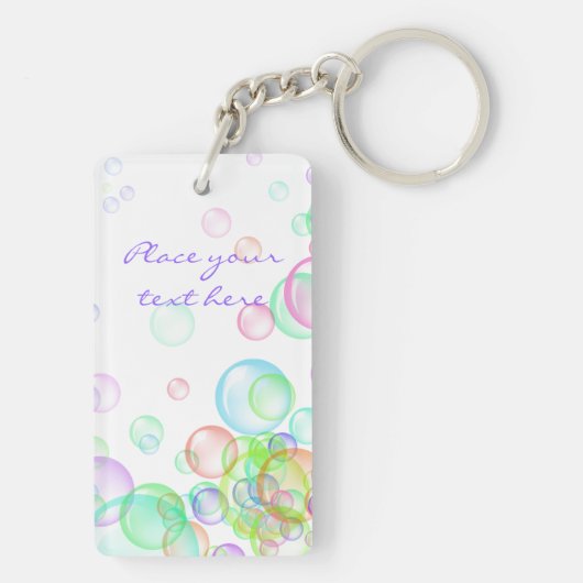 Seifenblasen Schlüsselanhänger (Rückseite)