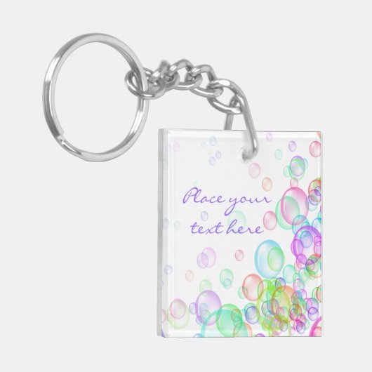Seifenblasen Schlüsselanhänger (Vorderseite links)