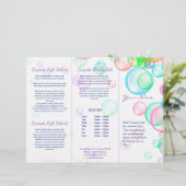Seifenblasen Trifold Broschüre - Papierblatt (Stehend Vorderseite)