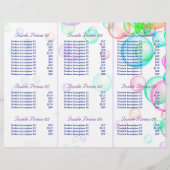 Seifenblasen Trifold Broschüre - Papierblatt (Rückseite)