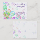 Seifenblasen Visitenkarte (Vorne/Hinten)