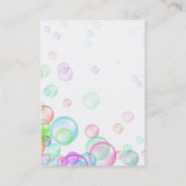 Seifenblasen-Visitenkarte Visitenkarte (Rückseite)