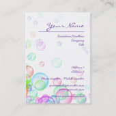 Seifenblasen-Visitenkarte Visitenkarte (Vorderseite)