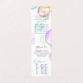 Seifenblasen Visitenkarten (Innenseite Aufgefaltet)