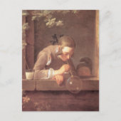Seifenblasen von Jean Baptiste Chardin Postcard Postkarte (Vorderseite)