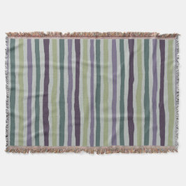 Seifendecke mit schönen Streifen, olivgrün Decke