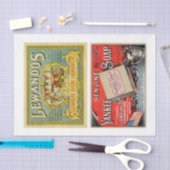 Seifenetiketten 16 10x15 Vintage Decoupage Seidenpapier (Handwerk)