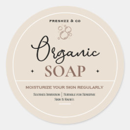Seifenetiketten, Etiketten für Gläser, Logoetikett Runder Aufkleber