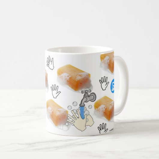 Seifenhand Waschende Tasse (VorderseiteRechts)