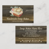 Seifenhandgemachte Badewanne Bio botanisch Visitenkarte (Vorne/Hinten)