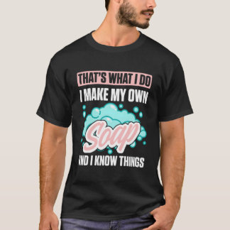 Seifenherstellung für Seifenhersteller Seifen Hand T-Shirt