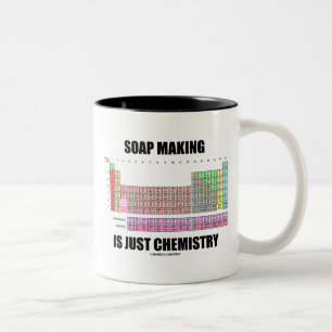 Seifenherstellung ist nur Chemie Zweifarbige Tasse