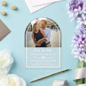 Seifenherz verbindet den Knoten Save the Date Acryleinladungen (Insitu (Hochzeit))