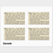 Seifenkennzeichnung Rechteckiger Aufkleber (Blatt)