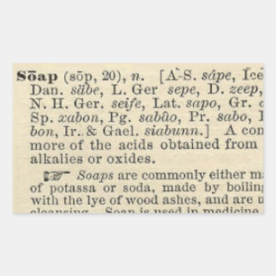 Seifenkennzeichnung Rechteckiger Aufkleber