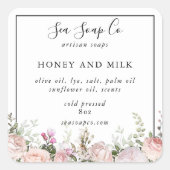 Seifenkleber Quadratischer Aufkleber (Vorderseite)