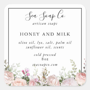 Seifenkleber Quadratischer Aufkleber