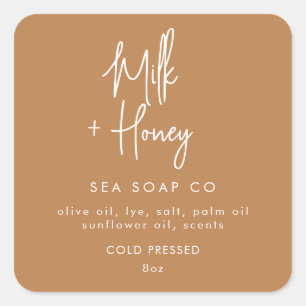 Seifenkleber Quadratischer Aufkleber