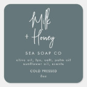 Seifenkleber Quadratischer Aufkleber (Vorderseite)