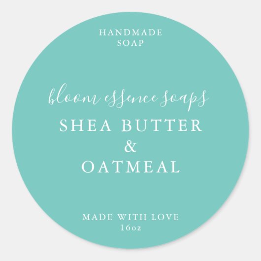 Seifenkleber Runder Aufkleber (Vorderseite)