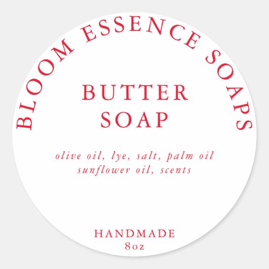 Seifenkleber Runder Aufkleber (Vorderseite)