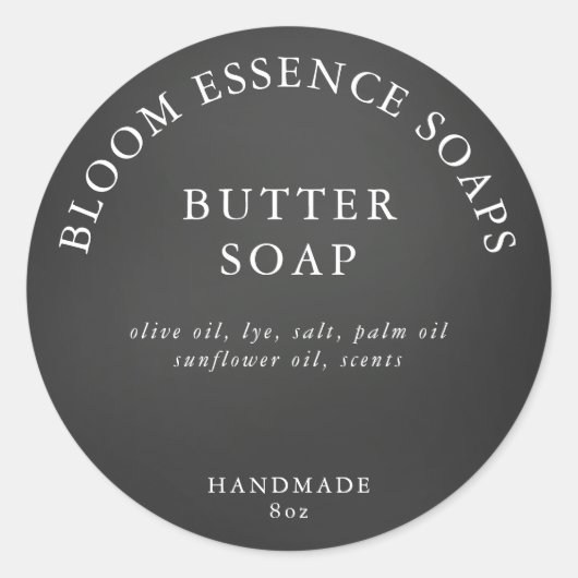 Seifenkleber Runder Aufkleber (Vorderseite)