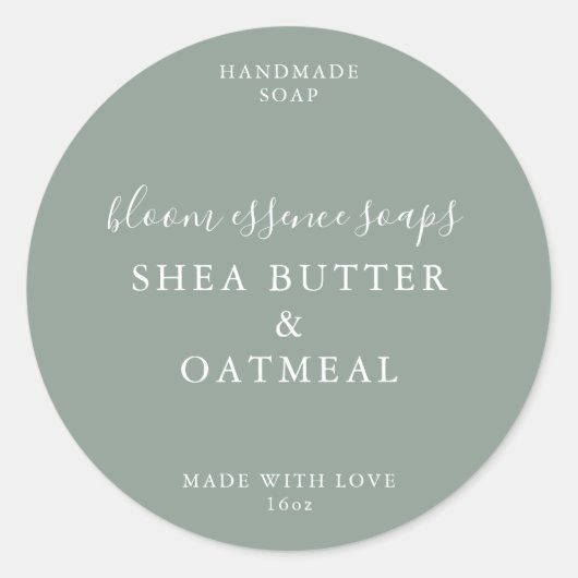 Seifenkleber Runder Aufkleber (Vorderseite)