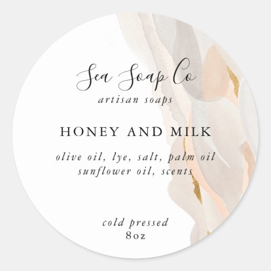 Seifenkleber Runder Aufkleber (Vorderseite)