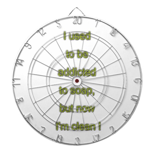 Seifenkomischer Text Dartscheibe (vorne)