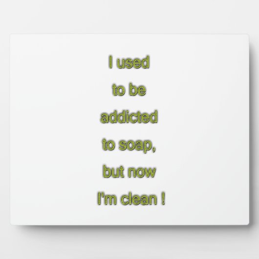 Seifenkomischer Text Fotoplatte (Vorderseite)