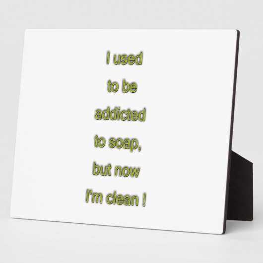 Seifenkomischer Text Fotoplatte (Seite)