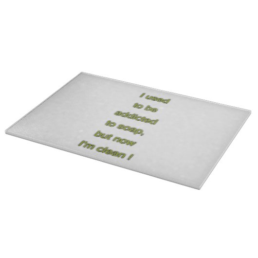 Seifenkomischer Text Schneidebrett (Ecke)