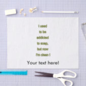 Seifenkomischer Text Seidenpapier (Handwerk)