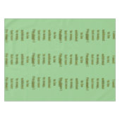 Seifenkomischer Text Tischdecke (Vorderseite (Horizontal))