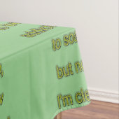 Seifenkomischer Text Tischdecke (Beispiel)