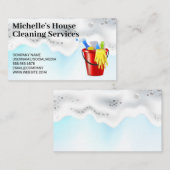 Seifenlader | Reinigungsprodukte im Eimer Visitenkarte (Vorne/Hinten)