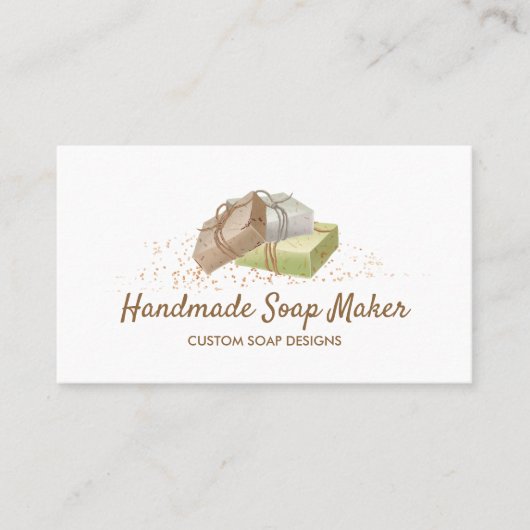 Seifenmarke hausgemacht visitenkarte (Vorderseite)