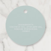 Seifenmarken Geschenkanhänger (Rückseite)