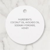 Seifenmarken Geschenkanhänger (Rückseite)