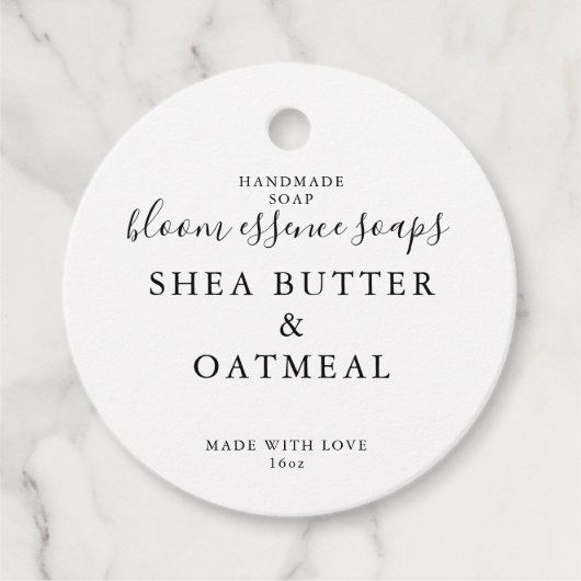 Seifenmarken Geschenkanhänger (Vorderseite)