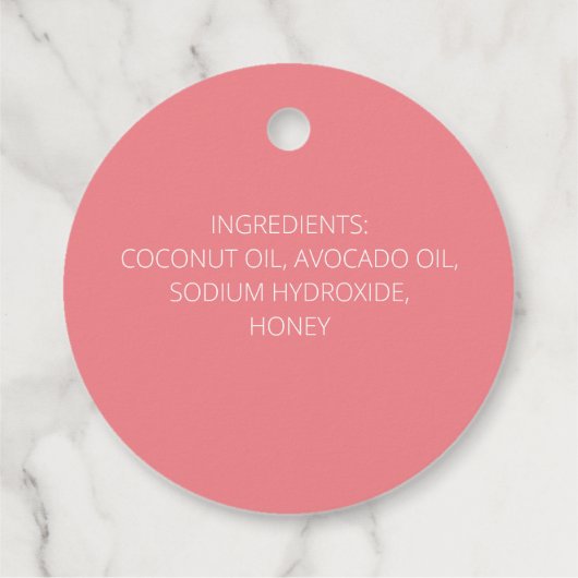 Seifenmarken Geschenkanhänger (Rückseite)