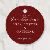 Seifenmarken Geschenkanhänger (Vorderseite)