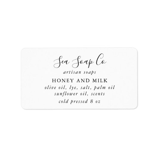 Seifenmarkierungen Adressaufkleber (Vorne)